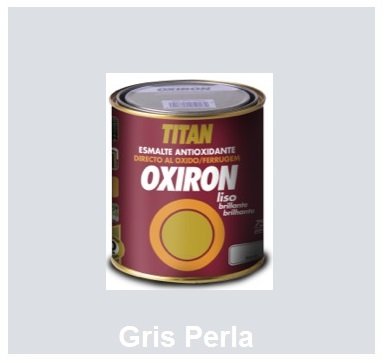 Esmalte Antioxidante OXIRON LISO Gris Perla 750 ml Brillante
