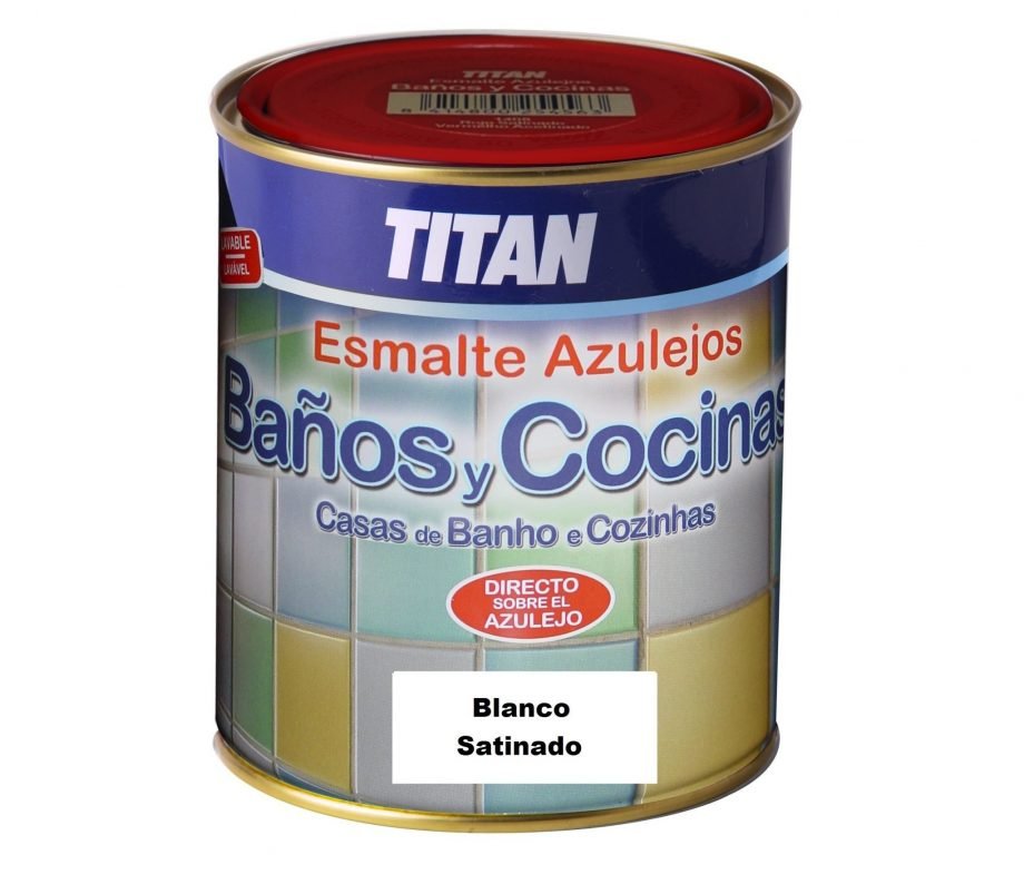Esmalte Azulejos Titan 750 ml Blanco Satinado