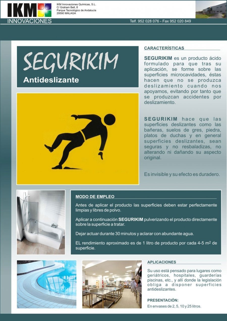 Antideslizante Suelos SEGURIKIM PLUS