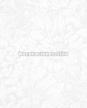 ED821C0 - Papel Pintado Vinílico Blanco, Blanco y Roto de Flores