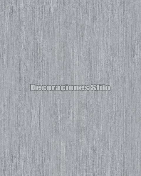 ED853C0 - Papel Pintado Vinílico Gris y Plateado de Tela