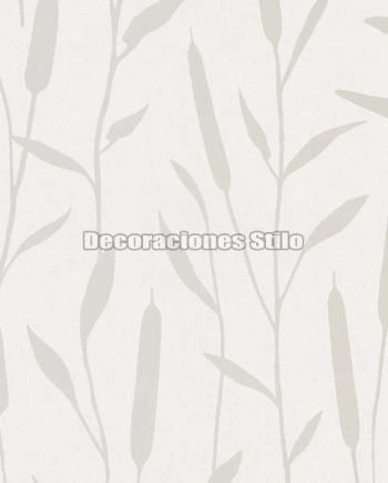 ED875C0 - Papel Pintado Vinílico Blanco y Hueso de Ramas