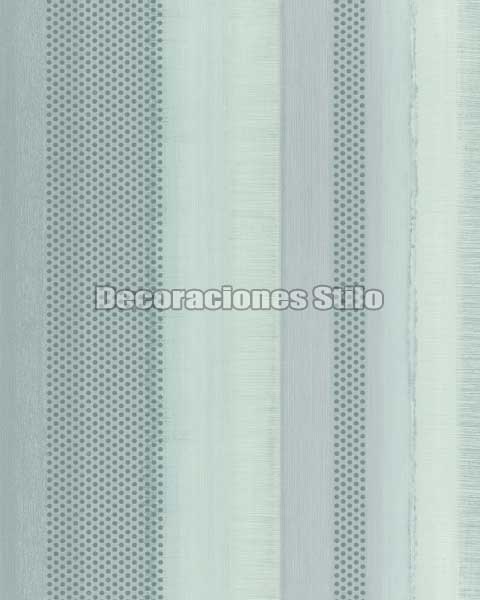EX630C443 - Papel Pintado Vinílico Verde de Rayas