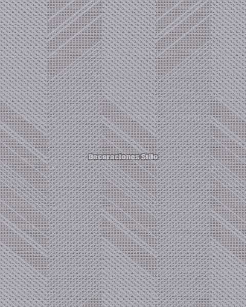 STR506C660 - Papel Pintado Vinílico Morado y Gris Geométrico