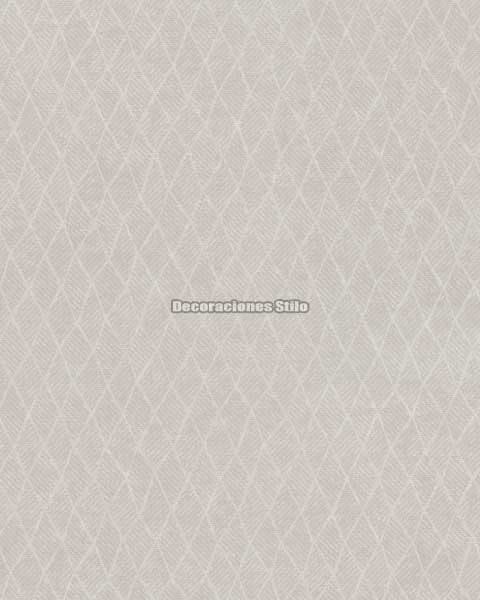 STR506C720 - Papel Pintado Vinílico Beige y Gris Rombos