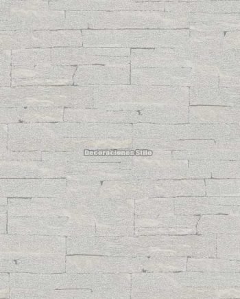 STR958C417 - Papel Pintado Vinílico Beige y Gris Ladrillo