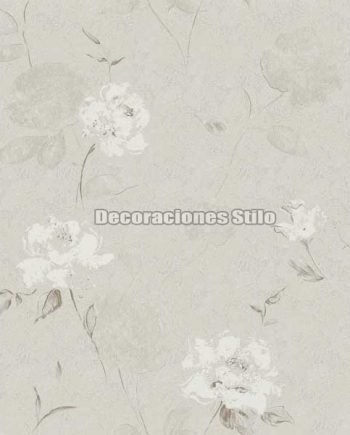 GLA661C810 - Papel Pintado Vinílico Blanco, Hueso, Blanco y Roto Estampado