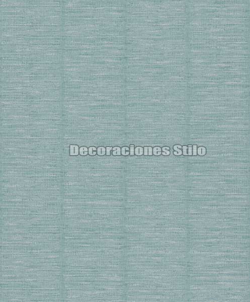MER710C06 - Papel Pintado Turquesa y Blanco Tejido