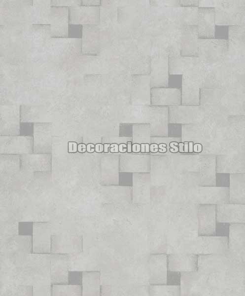 MER733C03 - Papel Pintado Gris Ladrillo