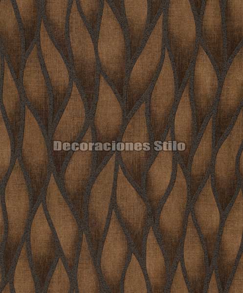 NEO 331C03 - Papel Pintado Vinílico Marron Hojas