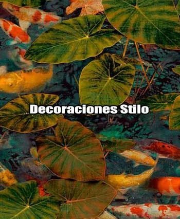 DSTRA186H2254 - Papel Pintado Peces Multicolor y Negro Animales