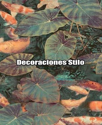 DSTRA186H2279 - Papel Pintado Peces Multicolor y Verde Animales