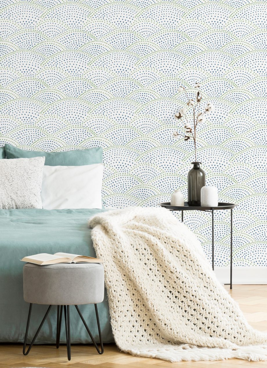 DSBLUE258LU00 - Papel Pintado Rosa, Gris y Blanco - Geométrico