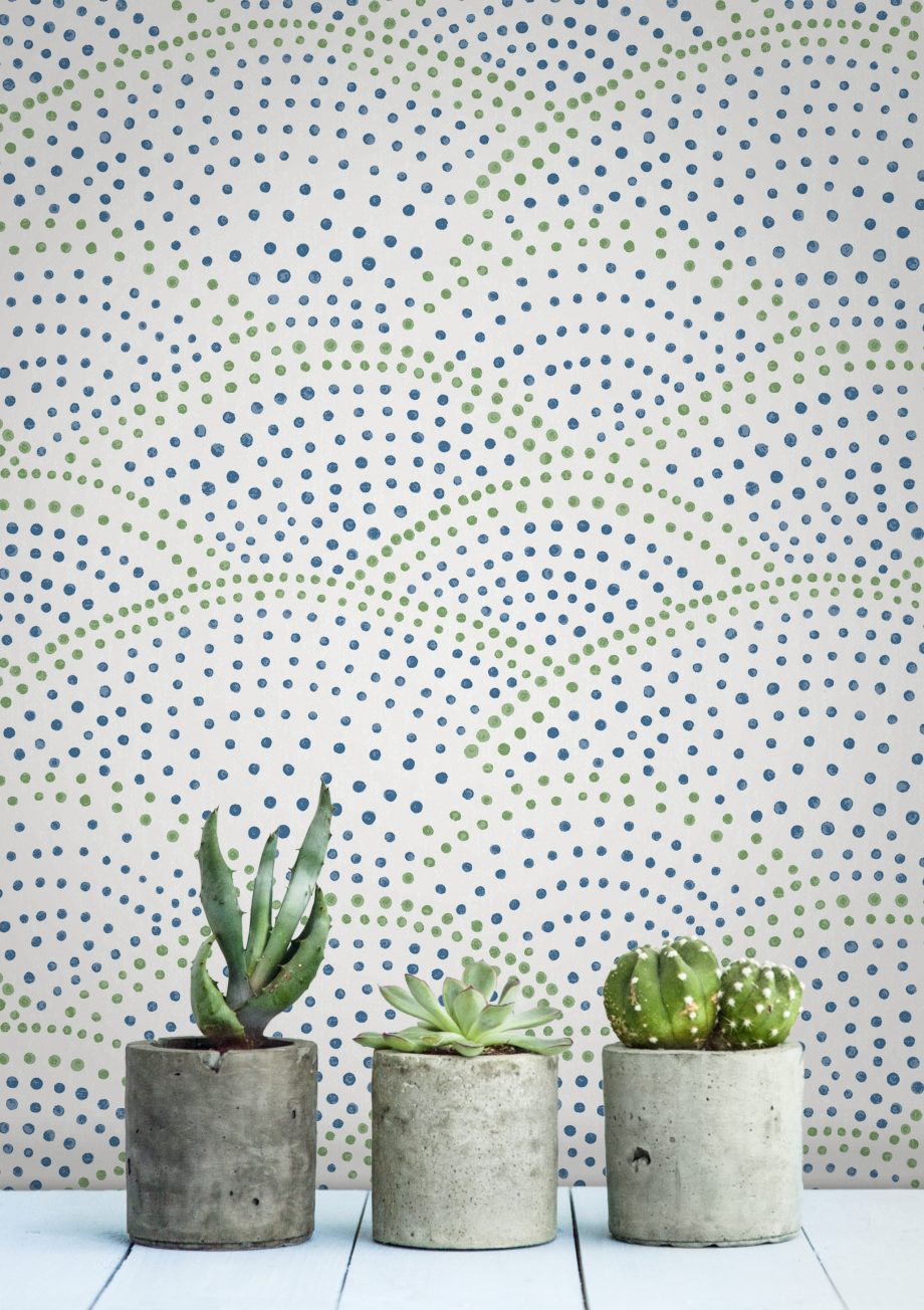 DSBLUE258LU00 - Papel Pintado Rosa, Gris y Blanco - Geométrico