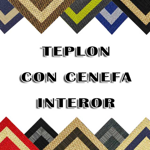 teplon con cenefa interior
