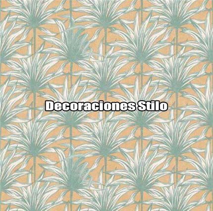 DSARU816L2 - Papel Pintado Hojas Verde, Blanco Hueso y Amarillo