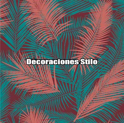 DSARU817L0 - Papel Pintado Hojas Verde, Marron y Brillo