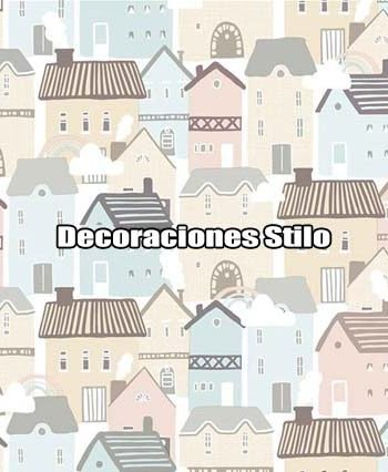 DSBAB161I3031 - Papel Pintado Infantil Verde, Rosa y Beige Estrellas
