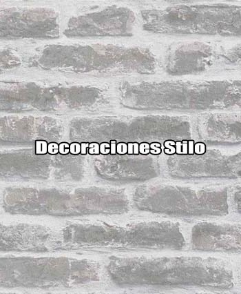DSBAH272C0 - Papel Pintado Imitaciones Marron y Gris Ladrillos