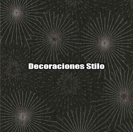 DSBOS388D181 - Papel Pintado Geométrico Plateado y Gris