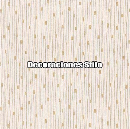 DSBOS388D223 - Papel Pintado Rayas Dorado, Blanco Roto y Beige