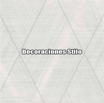 DSBOS388D243 - Papel Pintado Geométrico Plateado, Blanco Roto y Gris