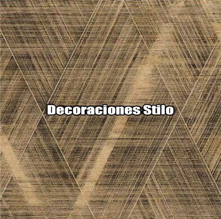 DSBOS388D245 - Papel Pintado Geométrico Marron y Dorado