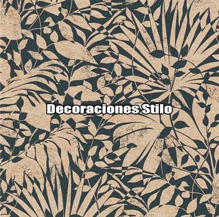 DSBOS388D313 - Papel Pintado Hojas Beige, Blanco Roto y Marron