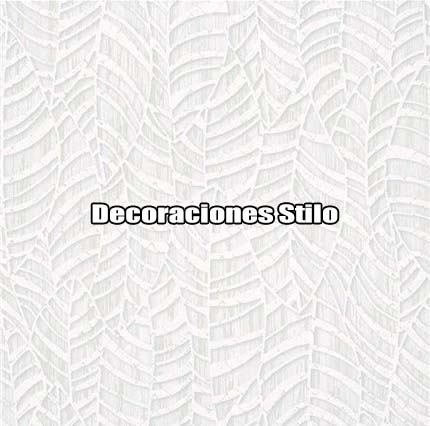 DSETE297C2 - Papel Pintado Hojas Blanco Roto, Brillo y Blanco Roto