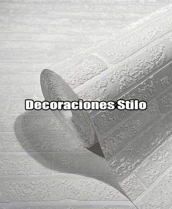 DSETE841C9 - Papel Pintado Imitaciones Beige, Gris y Blanco Roto Ladrillo