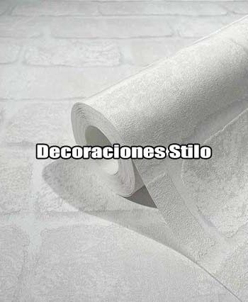 DSETE842C4 - Papel Pintado Imitaciones Beige, Gris y Blanco Roto Ladrillo
