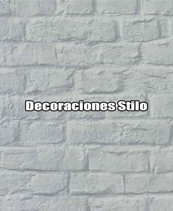 DSEXC416C7 - Papel Pintado Imitaciones Gris y Blanco Roto Ladrillo