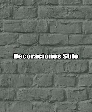 DSEXC417C0 - Papel Pintado Imitaciones Negro y Gris Ladrillo