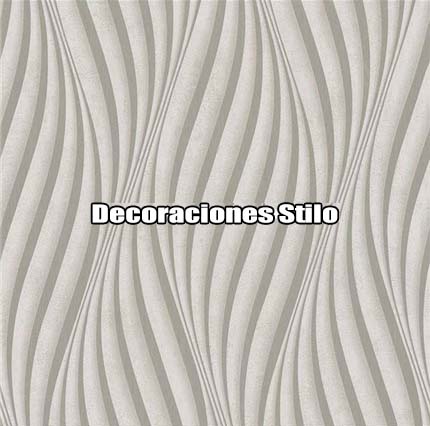 DSEXC425C9 - Papel Pintado Geométrico Dorado, Marron y Beige Ondas