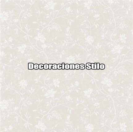 DSHAN190L73 - Papel Pintado Flores Blanco Roto y Beige