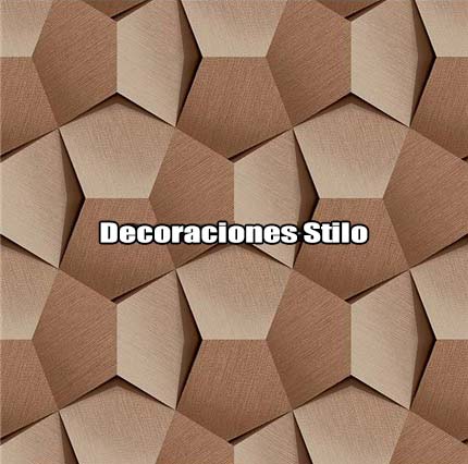 DSINS460C2 - Papel Pintado Geométrico Marron