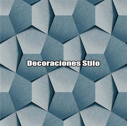 DSINS460C3 - Papel Pintado Geométrico Azul