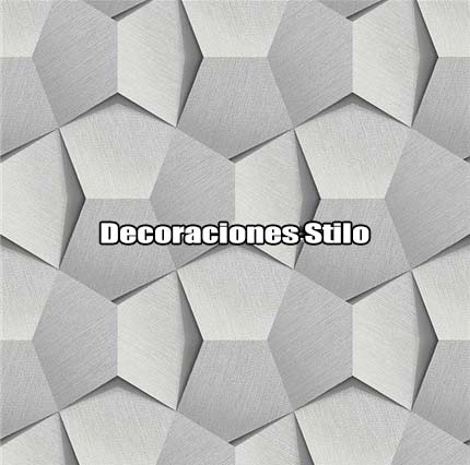 DSINS460C4 - Papel Pintado Geométrico Marron y Gris