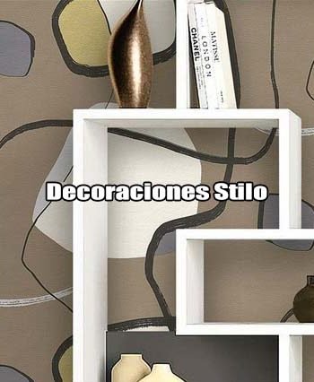 DSINT732S05 - Papel Pintado Original Blanco Roto, Dorado y Gris Abstracto