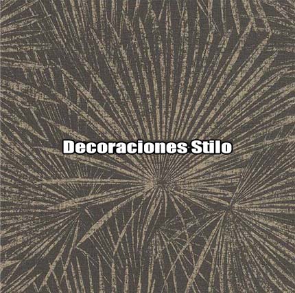 DSMAD027L - Papel Pintado Hojas Dorado y Marron