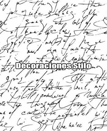DSNWL800C230 - Papel Pintado Original Negro y Blanco Roto Letras