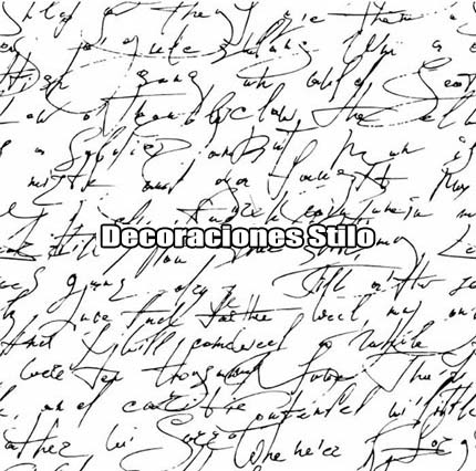 DSNWL800C230 - Papel Pintado Original Negro y Blanco Roto Letras