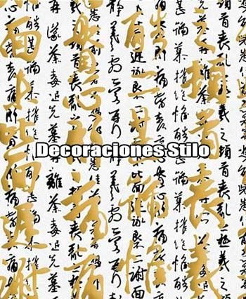 DSNWL800C830 - Papel Pintado Original Negro, Dorado y Blanco Roto Letras