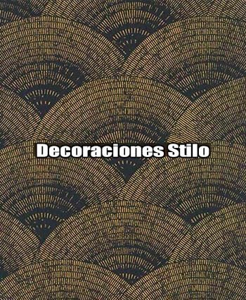 DSOXF84099515 - Papel Pintado Geométrico Dorado y Negro