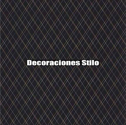 DSOXF84139529 - Papel Pintado Geométrico Dorado, Plateado, Gris y Negro