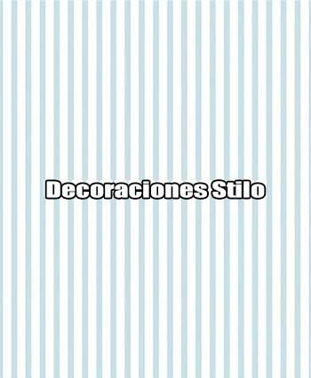 DSPIP002L - Papel Pintado Infantil Blanco Roto y Azul Rayas