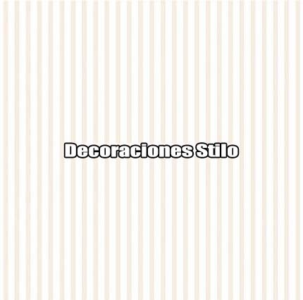 DSPIP012L - Papel Pintado Infantil Blanco Roto y Marron Rayas