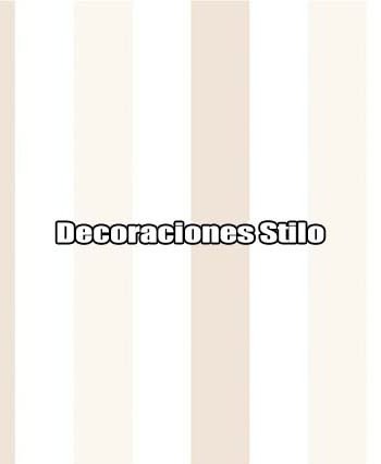DSPIP057L - Papel Pintado Infantil Blanco Roto y Beige Rayas