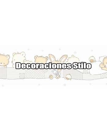 DSPIPC-0L35P - Papel Pintado Infantil Beige y Naranja Animales