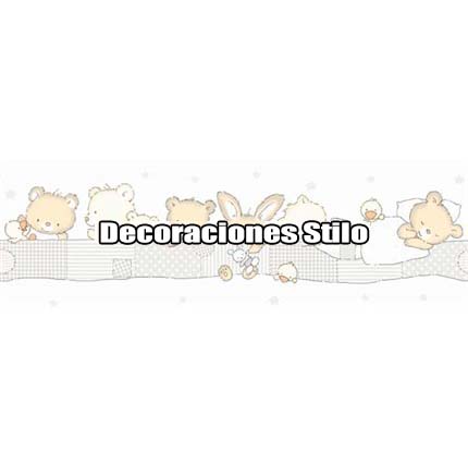 DSPIPC-0L35P - Papel Pintado Infantil Beige y Naranja Animales
